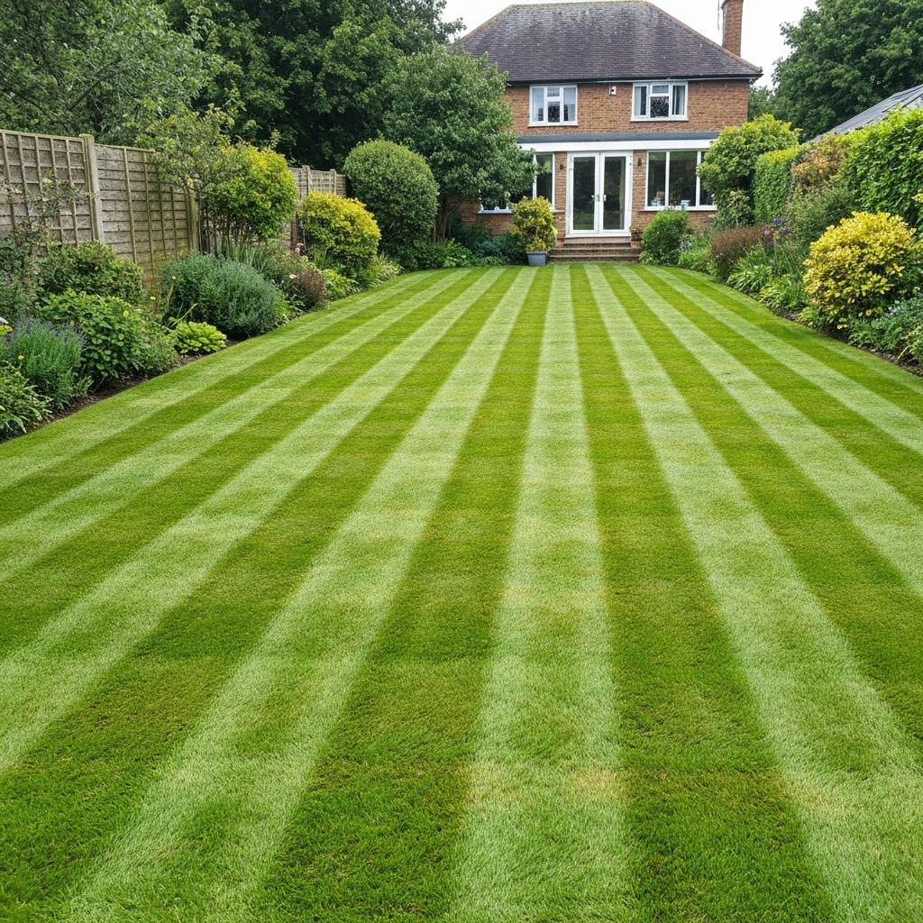 Freshly cut and maintained lawn in Glasgow